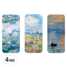 모노라이크 아트컬렉션 하드 북마크 3종 세트, 02 Monet, 4세트
