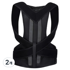 퓨오라 자세교정밴드 프리미엄 척추 숄더 허리보호대, 2개