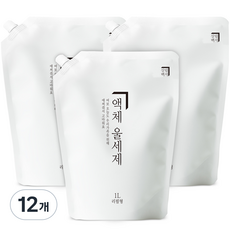 Homekeeping 纖維洗衣精補充包, 12個, 1L