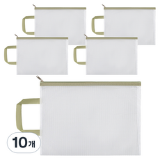 Miso Roun 手提文件收納袋 33 x 24 cm, 10個, 綠色