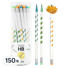 DADA 花朵三角矯正握筆鉛筆 HB, 150個, 混合顏色