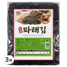 해의락 국내산 구운파래김 50p, 3개, 90g
