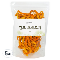 건조 호박꼬지, 5개, 100g