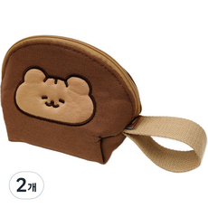 POPO FANCY 7000 Hamchi 掛繩包, 棕色, 2個