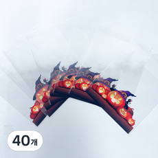 파티클럽 할로윈 OPP 접착 봉투 중(13 x 13 cm) 8p, 40개