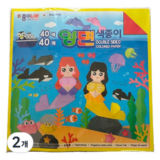 JONG IE NARA 雙面色紙 大型 45cm 40張, 2個