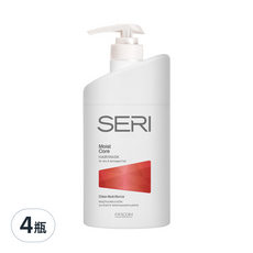 FARCOM 髮控 SERI 深層保溼修護髮膜 1000ml, 摩洛哥堅果油, 乳油木果油, 維他命B5, 受損髮質適用, 1L, 4瓶