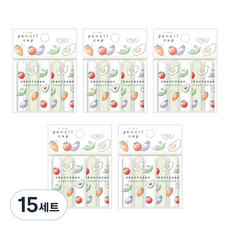 동아피엠에스 Crux Obentosan 연필캡 채소 5p 세트, 혼합색상, 15세트