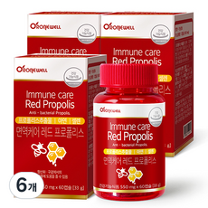 ROnIEWELL 紅蜂膠護理膠囊, 60錠, 6罐