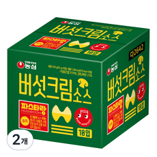 농심 파스타랑 버섯크림 소스 10p, 950g, 2개