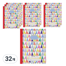 hello moris 小學1-2年級 10格筆記本 19 x 26 cm, 三角錐, 32個