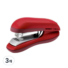 래피드 평면 스테플러 F30, 레드, 3개