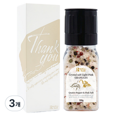 견과공장 히말라야 핑크소금 페퍼솔트 4색후추 답례품 선물포장, 150g, 3개
