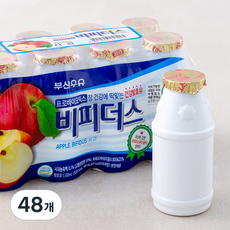부산우유 비피더스 요구르트 사과, 140ml, 8개입, 6개
