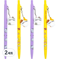 pinkfoot 2000喵喵大龍大龍自動筆 2種*2入組, 0.5mm, 2套