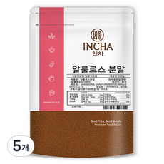 인차 설탕 대체 알룰로스 분말, 300g, 5개