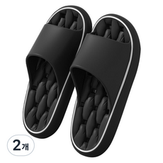 Mungsters 低強度按摩拖鞋 250-255mm, 2個, 黑色