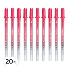 SAKURA Gelly Roll Aqua Lip 中性墨水筆 0.8mm, 紅色, 20個