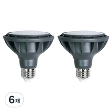 Blooming LED PAR30 15W 擴散型燈泡 燈具 黑色, 自然白, 6個
