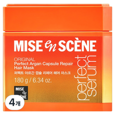 mise en scene 魅尚萱 完美摩洛哥堅果膠囊修護髮膜, 180g, 4個