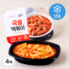 두끼 국물 떡볶이 (냉동), 4팩, 275g