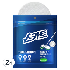 Scott 可麗舒 三效合一圓形濕拖巾 18入, 2個