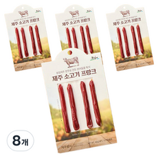 제주별식 강아지 프랑크 져키 4개입, 소고기, 40g, 8개