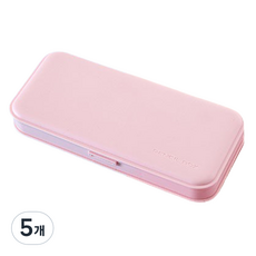 지아이니 감성 심플 연필 케이스, 핑크, 5개