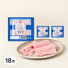 에쓰푸드1976 두툼한 샌드위치 슬라이스 햄, 100g, 18개