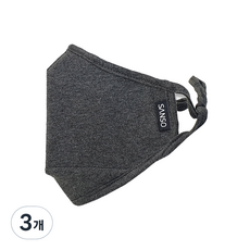 빨아쓰는 산소마스크 다크그레이 멜란사 대, 1개입, 3개