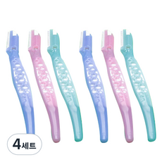 Kai CAN眉毛剃須刀小3款, 混色, 4組