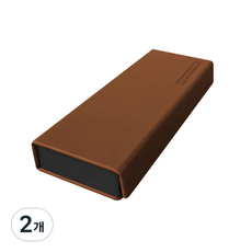 인디 스퀘어 마그넷 케이스, 브라운, 2개