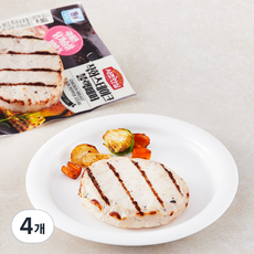 대림선 사조안심 닭가슴살 직화 스테이크 블랙페퍼, 100g, 4개