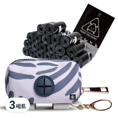 딩동펫 클러치 + 똥츄 배변봉투 300p 세트, 지브라, 3세트