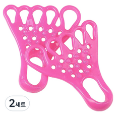 Herbzen 全身舒爽足部健康腳趾帶夾 雙腳穿戴組 紅色, 2套