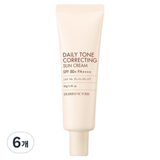 더마팩토리 데일리 톤 코렉팅 선크림 SPF50+ PA++++, 50g, 6개