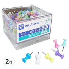 화신 장구핀 리치팩 컬러믹스, 2개, 140개입