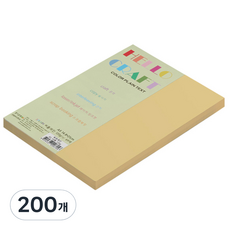 종이문화 뉴씨플레인 친환경 양면색상지 No10 미색, 200개