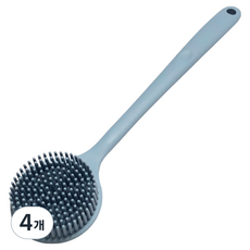블랙조인 양면 실리콘 바디 브러쉬, 블루, 4개