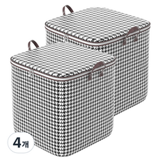 Everclean 換季衣物棉被整理箱 30L, 灰色, 4個