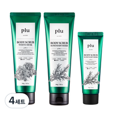 플루 오리지널 바디스크럽 화이트 머스크 200g + 로즈마리 허브 200g + 50g, 4세트
