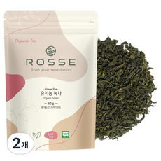 로쎄 유기농 녹차 리필용 파우치, 2개, 1개입, 60g