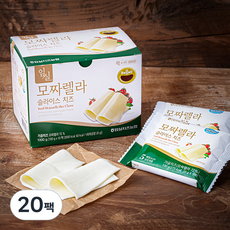 임실치즈 슬라이스 치즈 모짜렐라, 20g, 5개입, 20개