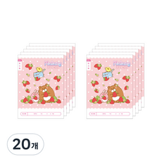 ibis 女童用讀書心得記錄本 寬格 小學1-2年級 11586, 20個, 草莓