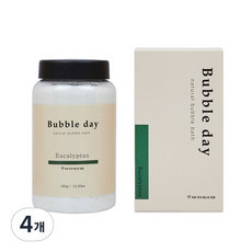 버블데이 거품목욕 아로마 입욕제 유칼립투스, 360g x 4개, 360g, 4개