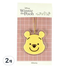迪士尼小熊維尼迷你鏡子鑰匙圈 微笑維尼, 2個, 混合顏色
