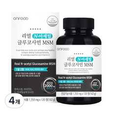 ONFOOD 乙酰氨基葡萄糖錠, 120顆, 4罐