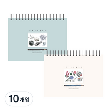 TOCTOC 我的繪圖筆記本 薄荷綠 + 象牙白 130g, 50張, 10入