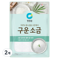 청정원 구운소금, 1kg, 2개