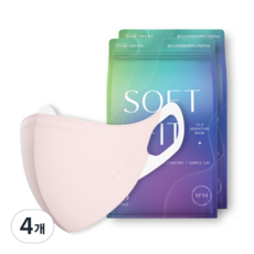 CLA 소프트핏 새부리형 보건용 마스크 대형 KF94, 25개입, 4개, 핑크